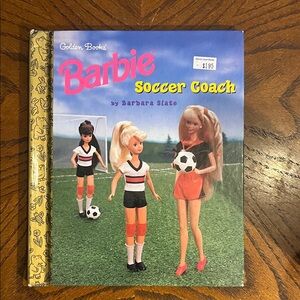 Barbie kids book | Barbie Soccer Coach | vintage 1995 | Golden Book